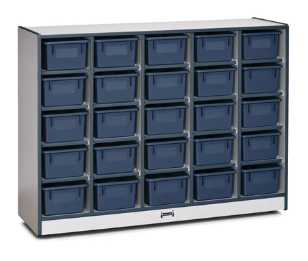 Rainbow Accents® 25 Cubbie-Tray Mobile Storage - without Trays - Navy