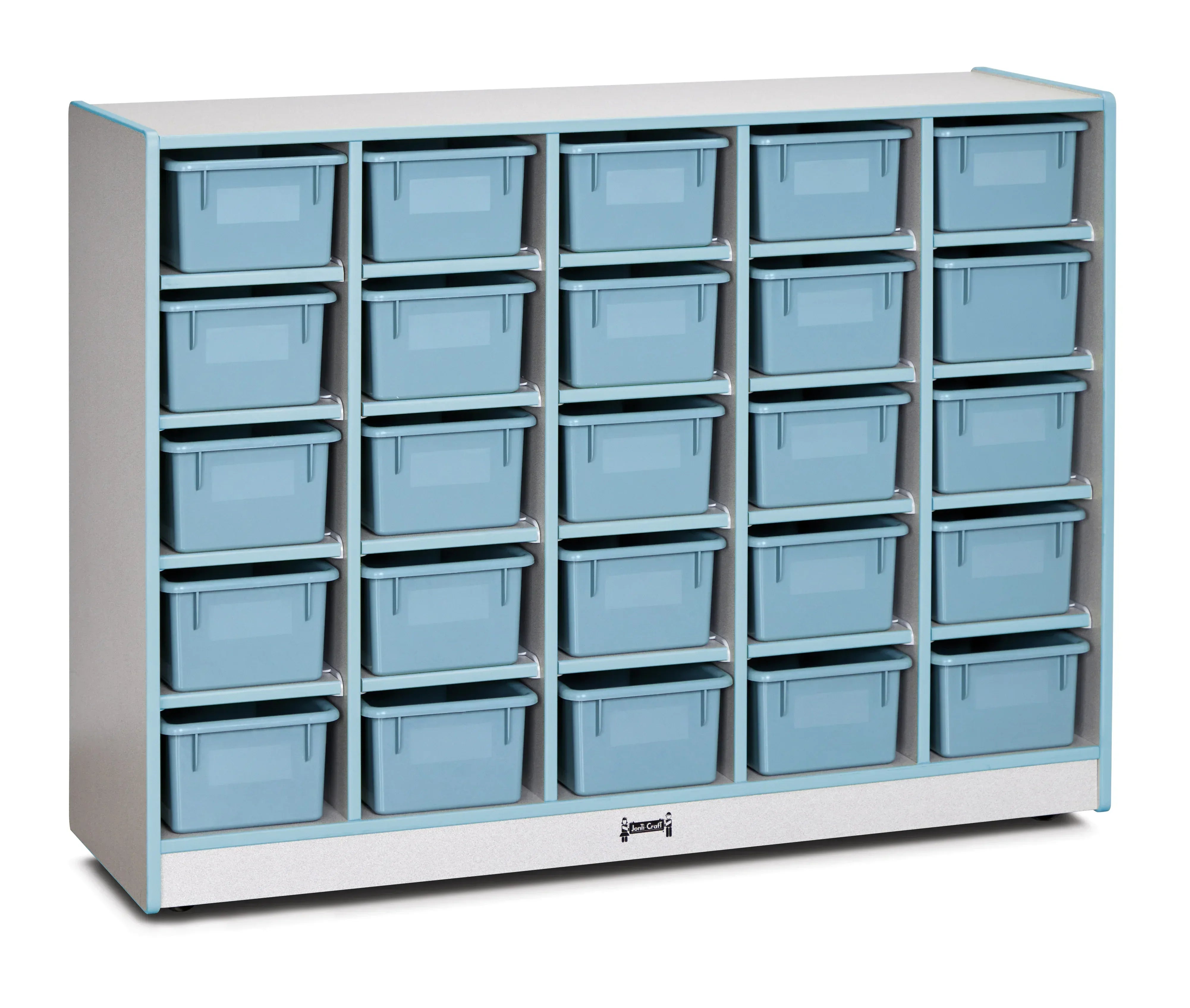 Rainbow Accents® 25 Cubbie-Tray Mobile Storage - without Trays - Coastal Blue