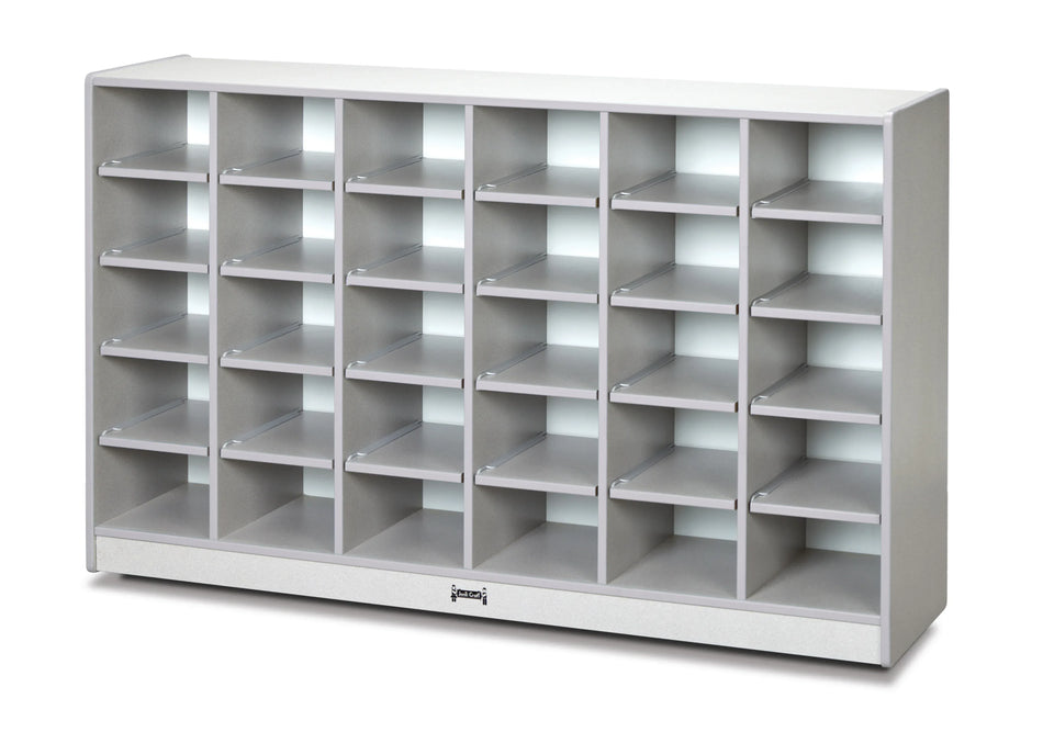 Rainbow Accents® 30 Cubbie-Tray Mobile Storage - without Trays - Gray