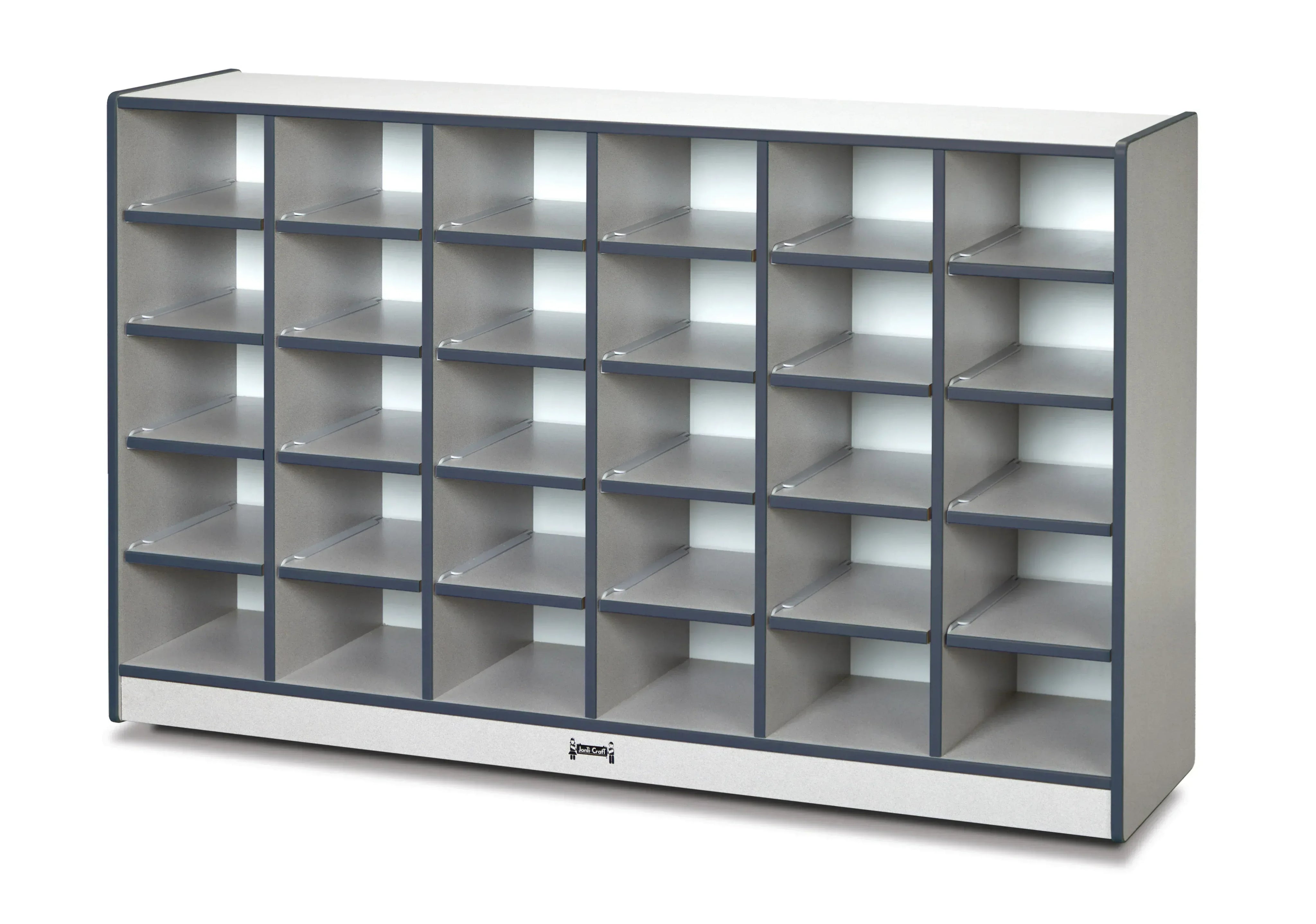 Rainbow Accents® 30 Cubbie-Tray Mobile Storage - without Trays - Navy