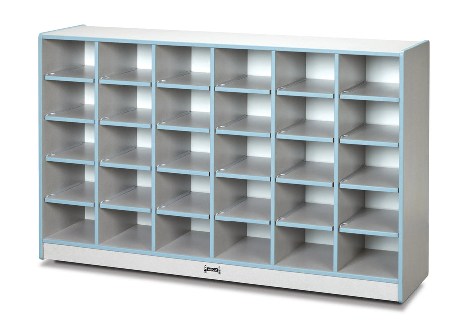 Rainbow Accents® 30 Cubbie-Tray Mobile Storage - without Trays - Coastal Blue