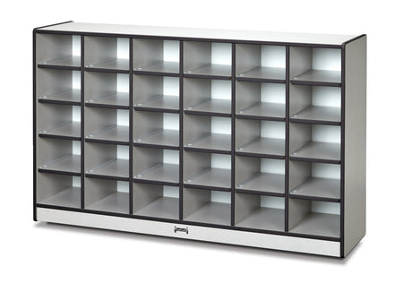 Rainbow Accents® 30 Cubbie-Tray Mobile Storage - without Trays - Black