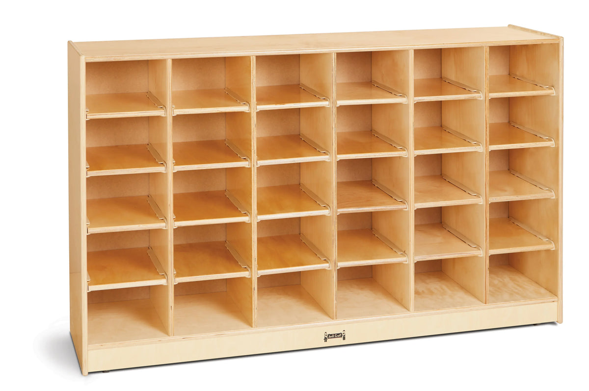 Jonti-Craft® 30 Cubbie-Tray Mobile Storage - without Trays - Magnetic Write-n-Wipe Back