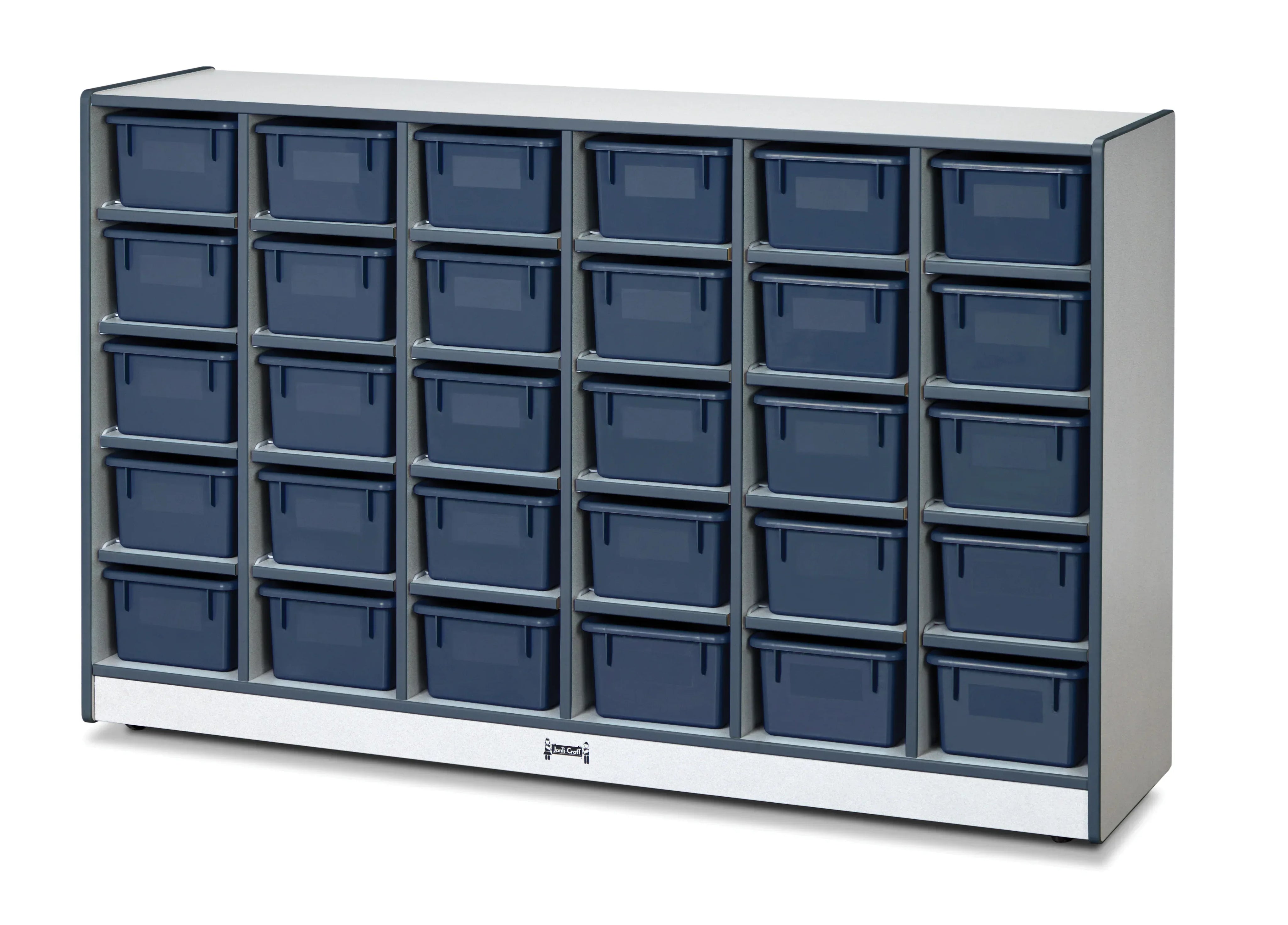 Rainbow Accents® 30 Cubbie-Tray Mobile Storage - without Trays - Navy