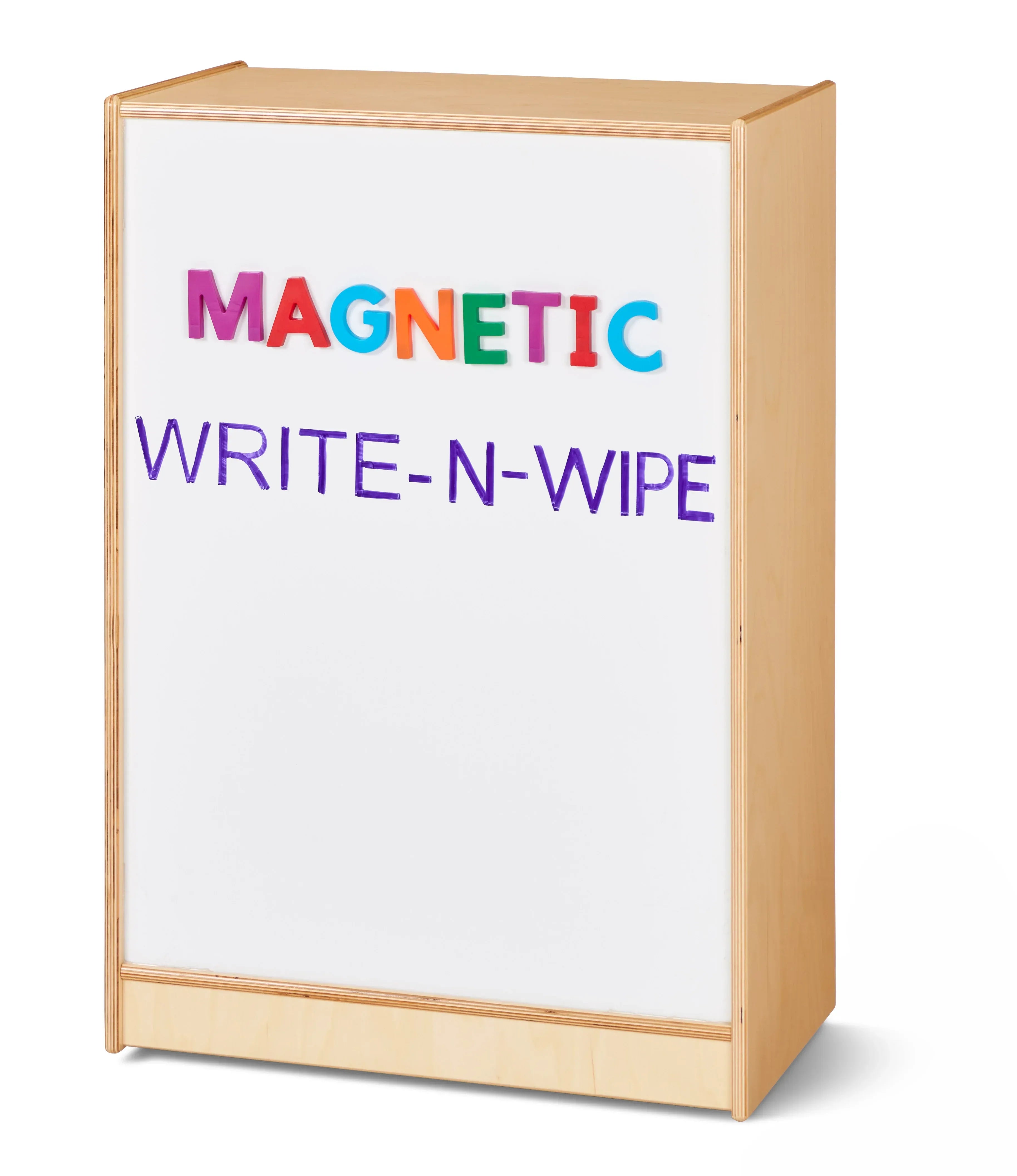 Jonti-Craft® Space-Saver Mobile Straight-Shelf - Magnetic Write-n-Wipe Back