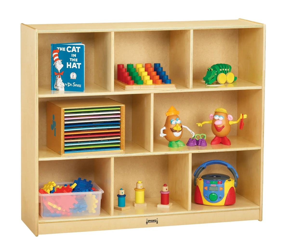 Jonti-Craft® Mega Mobile Single Storage Unit - Plywood Back