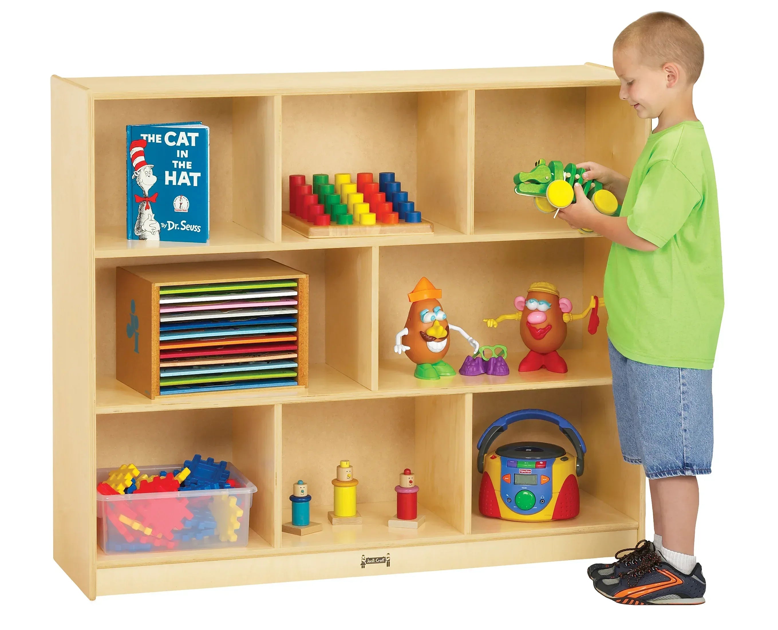 Jonti-Craft® Mega Mobile Single Storage Unit - Plywood Back