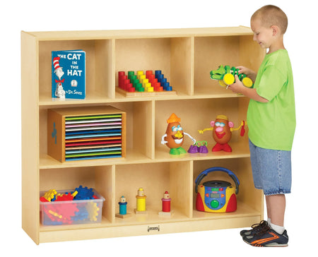 Jonti-Craft® Mega Mobile Single Storage Unit - Plywood Back