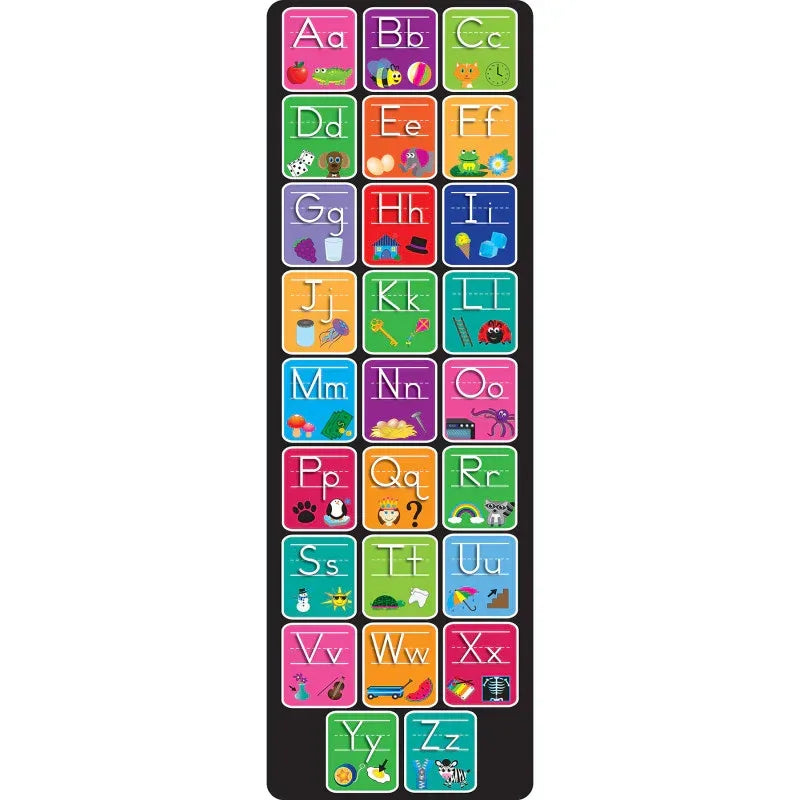 Smart Poly&trade;, The Original Fun Mat&trade;, Mat Runner, 15.5" x 47", Alphabet and Matching Pictures