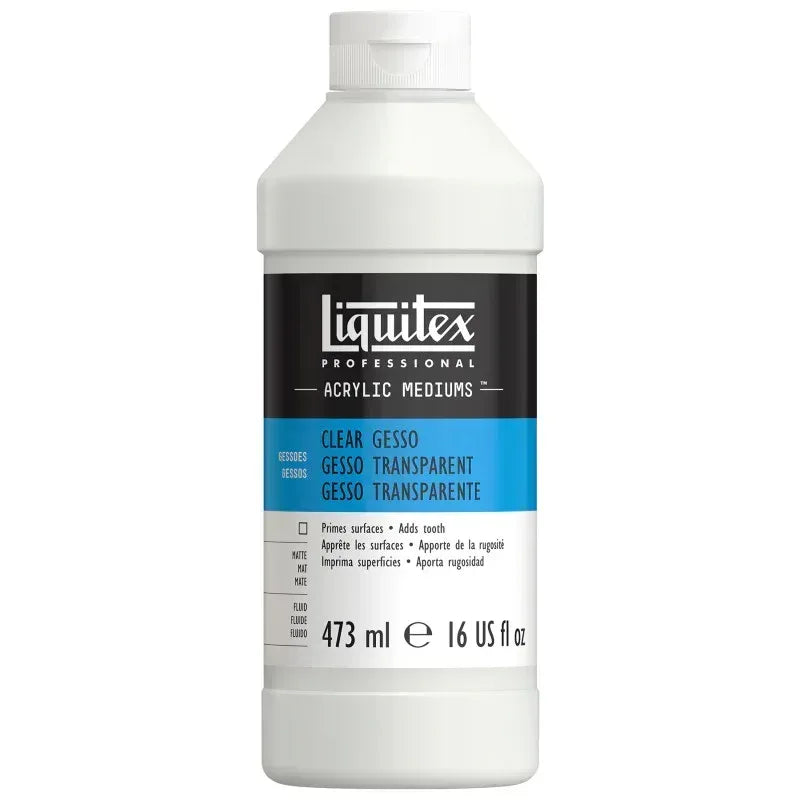 Professional Acrylic Gesso, Clear, 16 oz (473 mL)