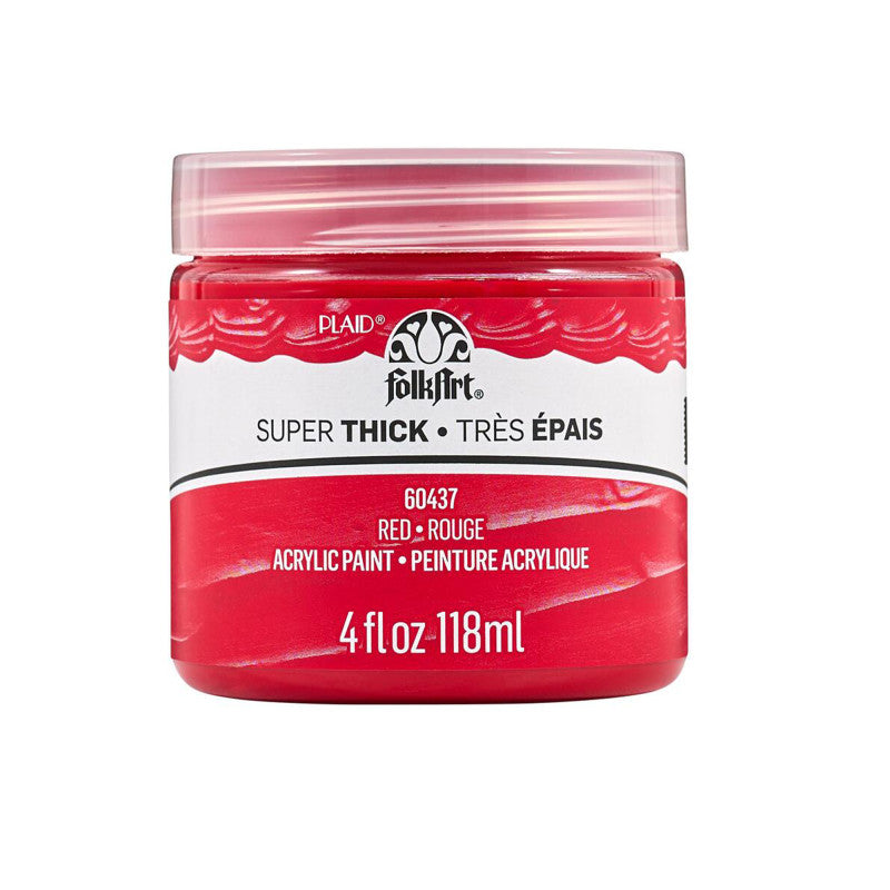 Super Thick Acrylic Paint, 4 oz, Red