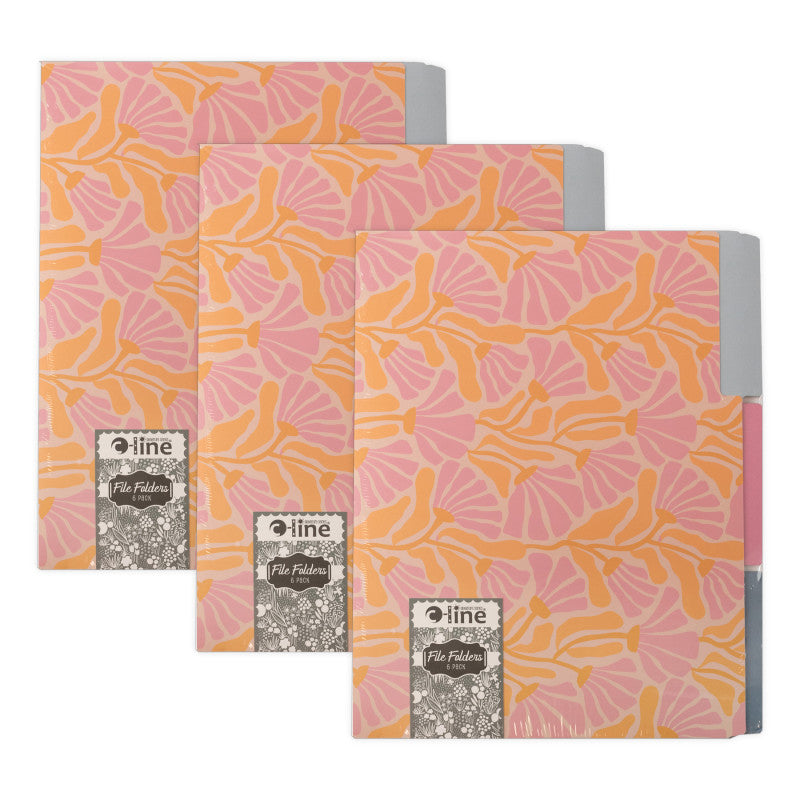 Signature Seriesâ¢ File Folders, Assorted Designs, 6 Per Pack, 3 Packs