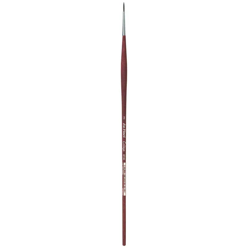 COLLEGE Student Brush, Synthetic, Acrylic & Oil, Round, Series 8730, Size 2