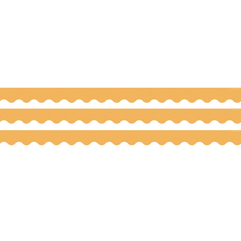 Golden Sun Scalloped Border Trim, 35 Feet Per Pack, 3 Packs
