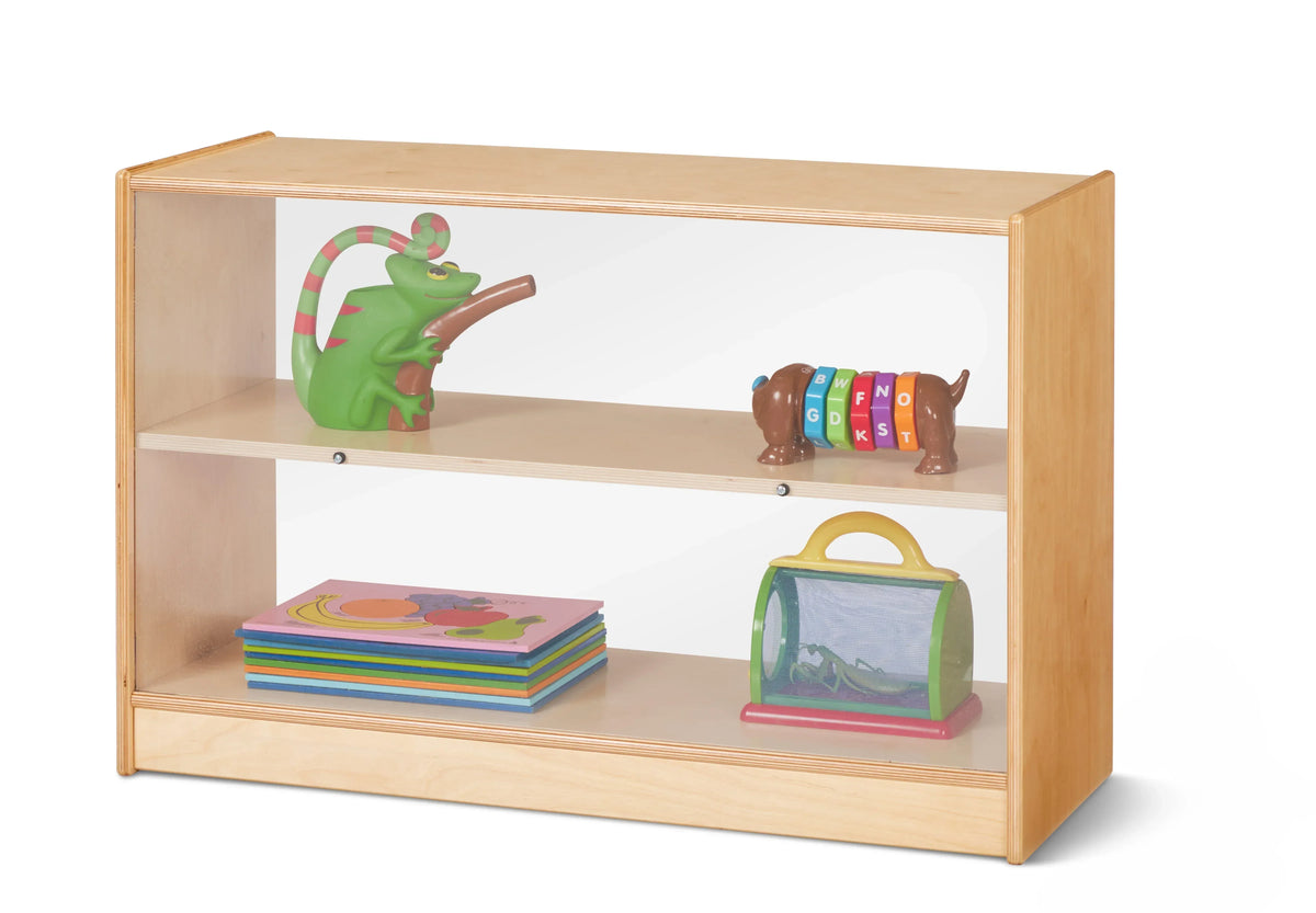 Jonti-Craft® Short Fixed Straight-Shelf Bookcase - See-Thru Back