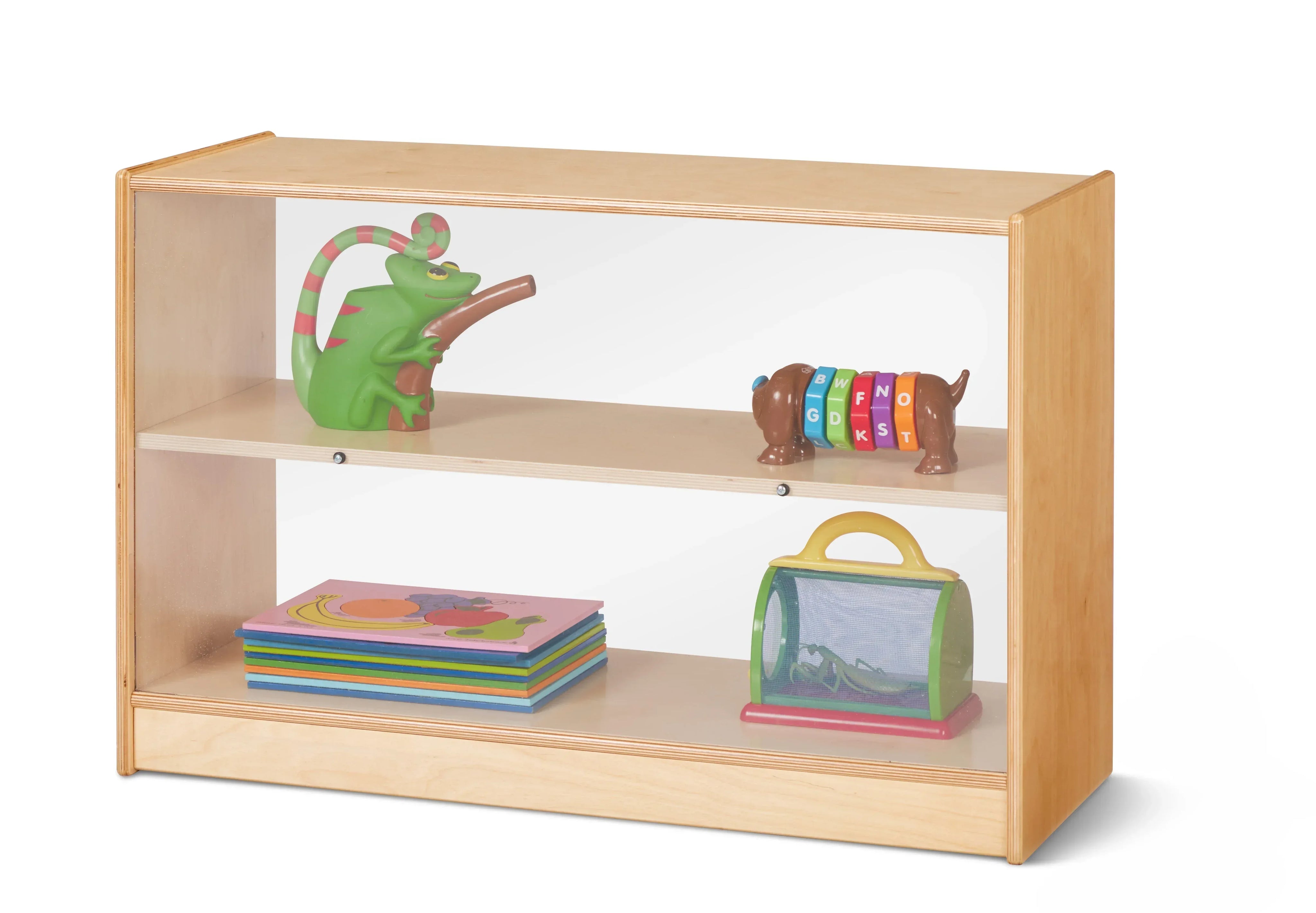 Jonti-Craft® Short Fixed Straight-Shelf Bookcase - See-Thru Back