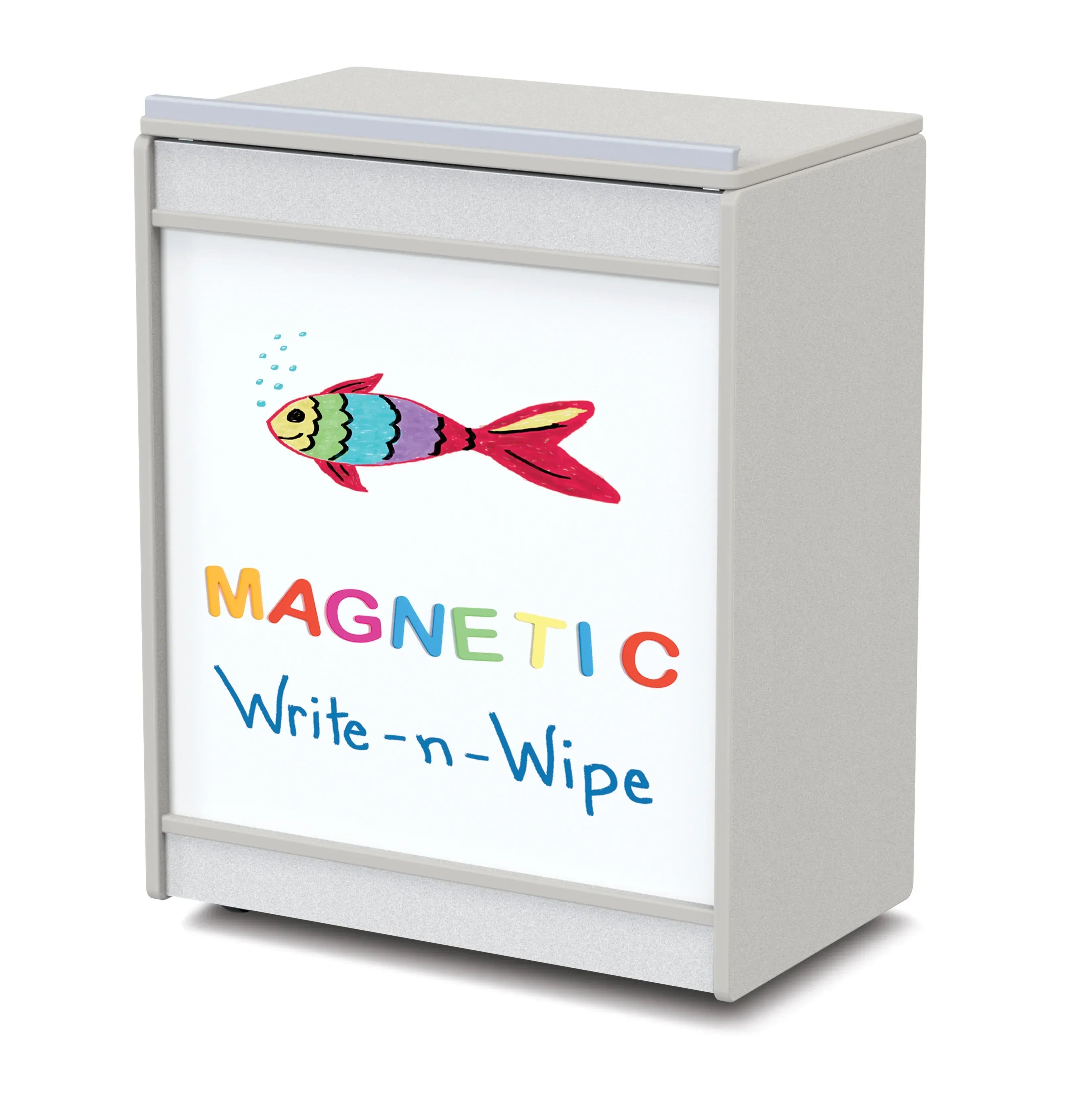 Rainbow Accents® Big Book Easel - Magnetic Write-n-Wipe - Gray