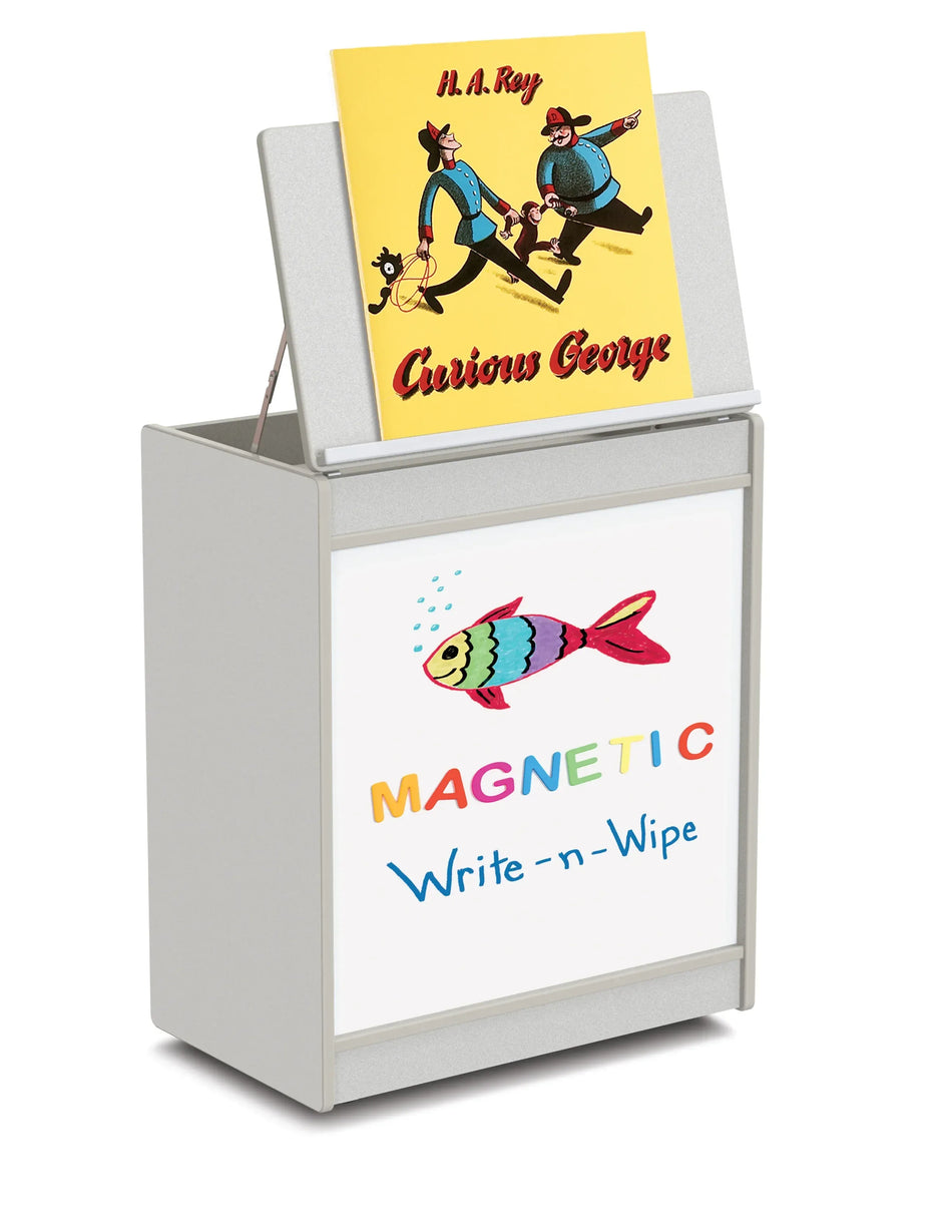 Rainbow Accents® Big Book Easel - Magnetic Write-n-Wipe - Gray