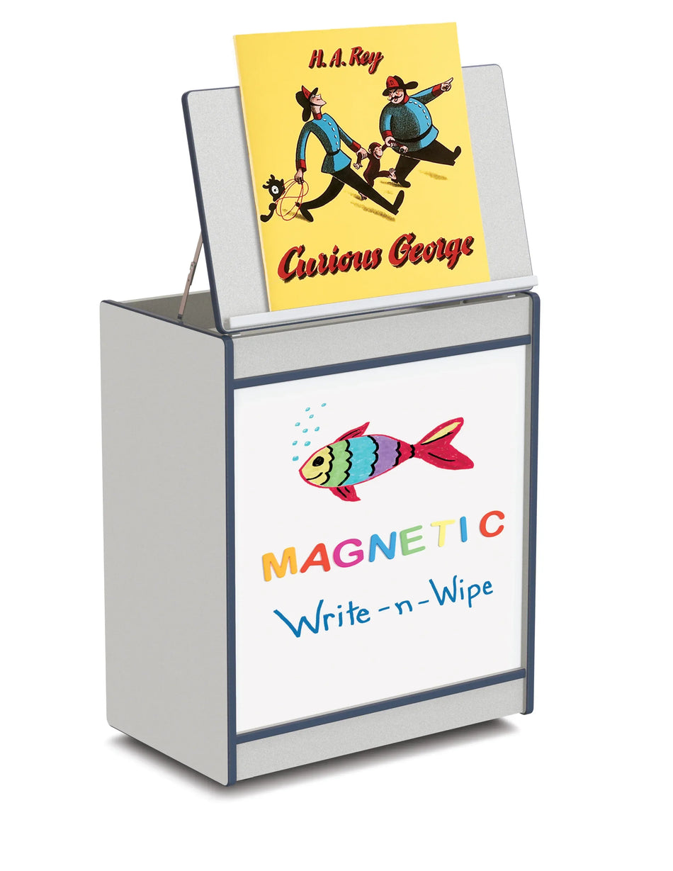 Rainbow Accents® Big Book Easel - Magnetic Write-n-Wipe - Navy