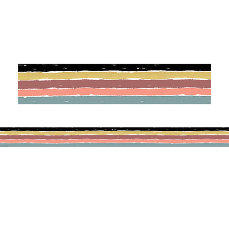 Wonderfully Wild Stripes Straight Border Trim, 35 Feet