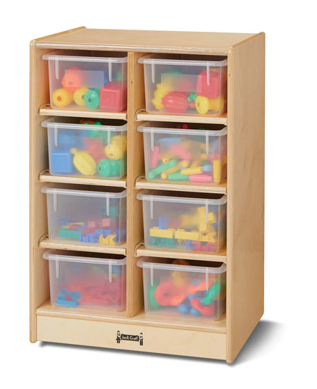 Jonti-Craft® 8 Cubbie-Tray Mobile Unit - with Clear Trays
