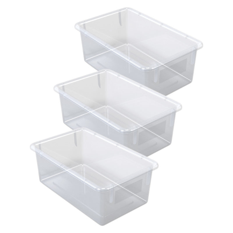 Cubbie Tray, Clear, Pack of 3