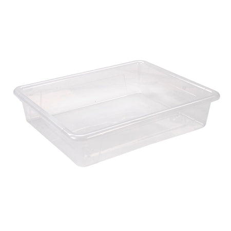 Flat Storage Tray, Clear, Pack of 5