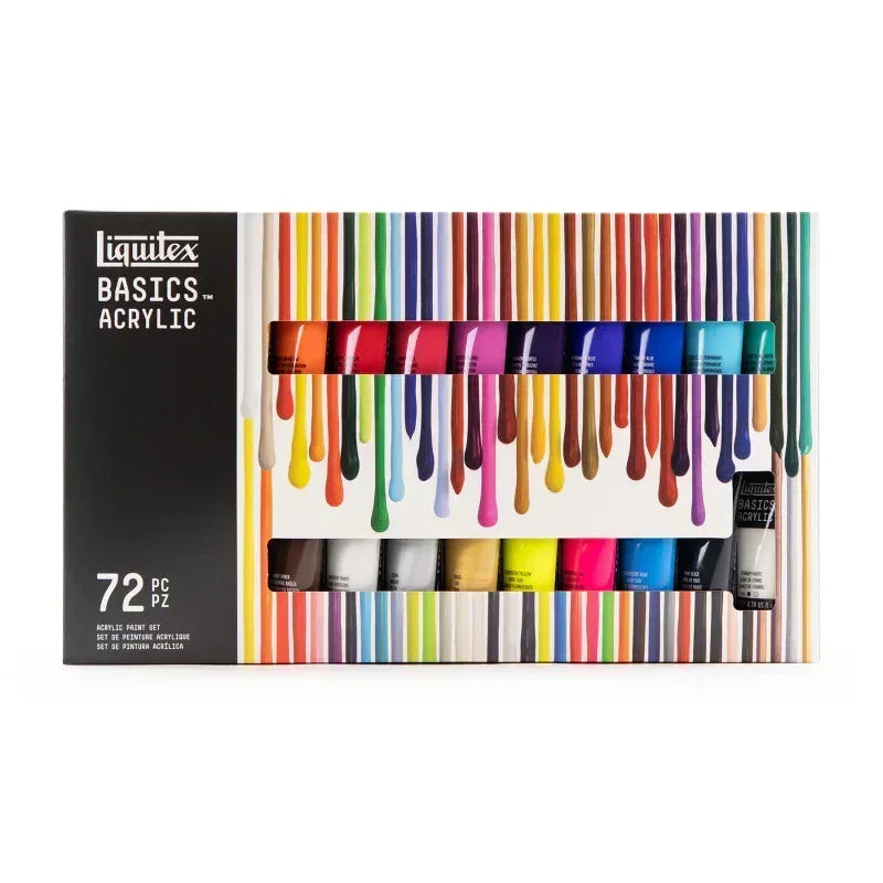 BASICS Acrylic Paint, Complete Collection, 22 mL Tubes, Set of 72
