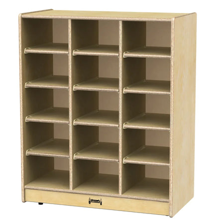 Jonti-Craft® 15 Cubbie-Tray Mobile Unit – without Trays - Magnetic Write-n-Wipe Back