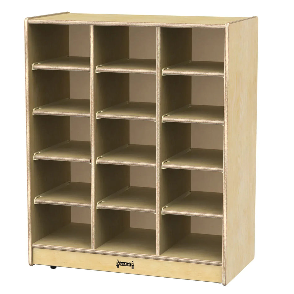 Jonti-Craft® 15 Cubbie-Tray Mobile Unit – without Trays - Magnetic Write-n-Wipe Back