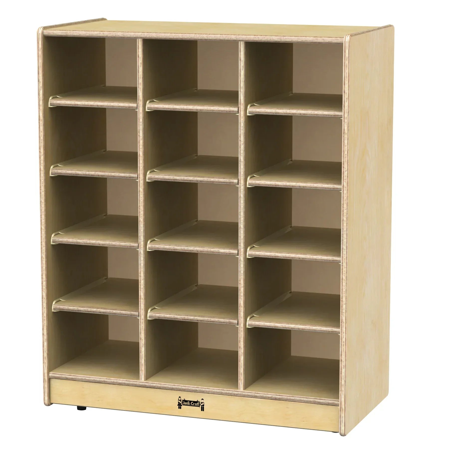 Jonti-Craft® 15 Cubbie-Tray Mobile Unit – with Colored Trays