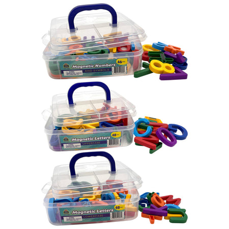 Magnetic Letters & Numbers 3-Pack, Uppercase, Lowercase, Numbers & Symbols