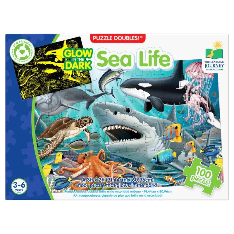 Puzzle Doubles - Glow In The Dark - Sea Life