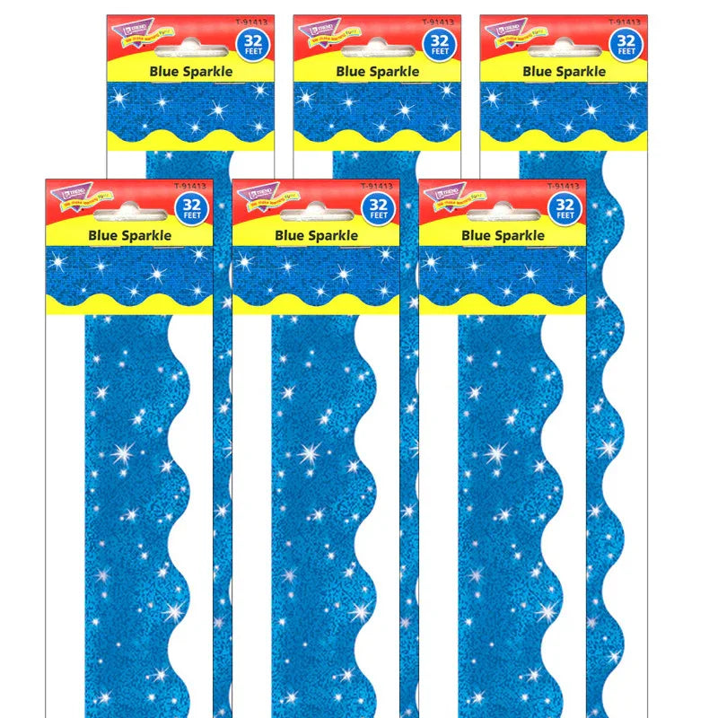 Blue Sparkle Terrific Trimmers&reg;, 32.5' Per Pack, 6 Packs