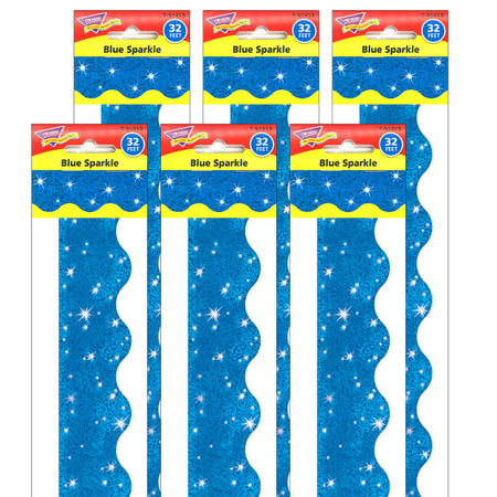 Blue Sparkle Terrific Trimmers&reg;, 32.5' Per Pack, 6 Packs