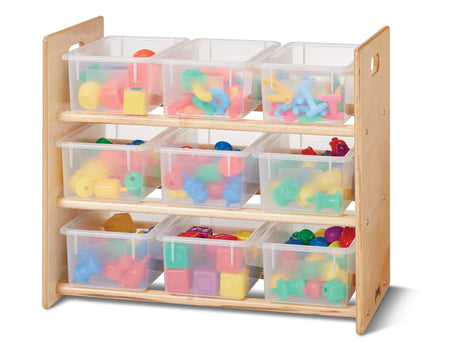 Jonti-Craft® Cubbie-Tray Storage Rack - with Clear Cubbie-Trays