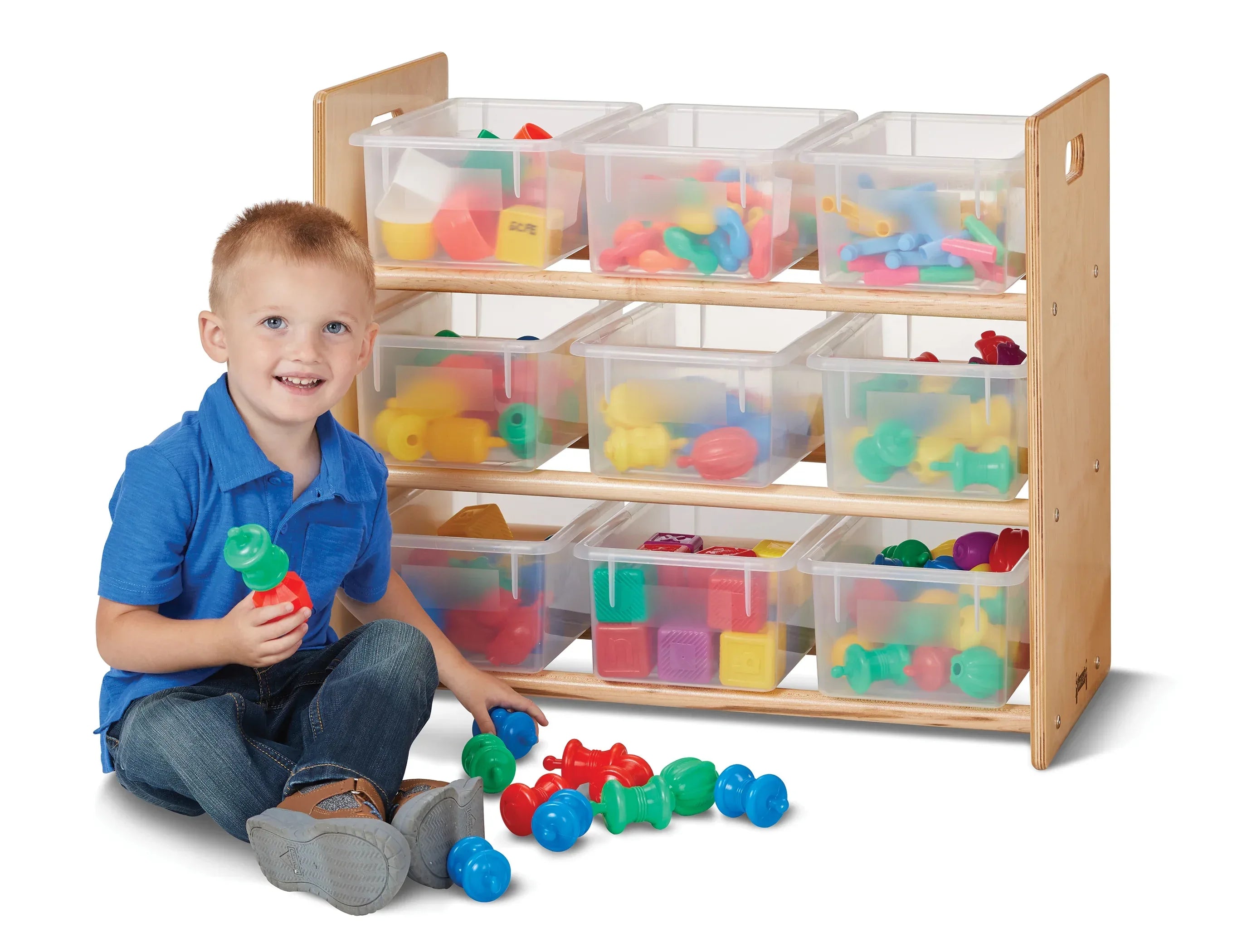 Jonti-Craft® Cubbie-Tray Storage Rack - with Clear Cubbie-Trays