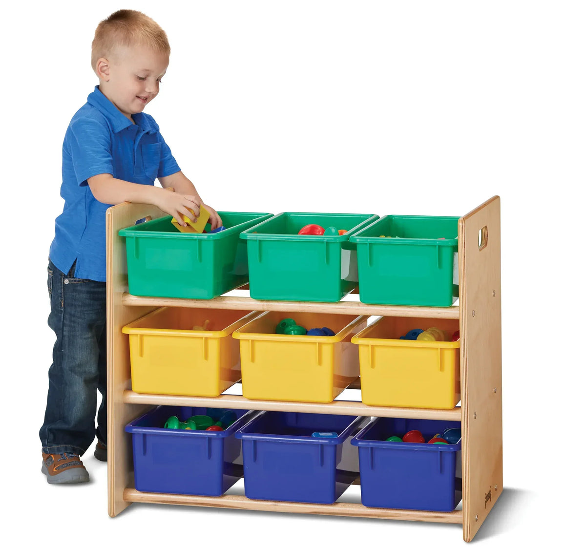Jonti-Craft® Cubbie-Tray Storage Rack - with Colored Cubbie-Trays