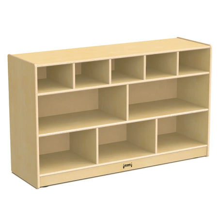 Jonti-Craft® Low Combo Mobile Storage Unit - with Clear Bins