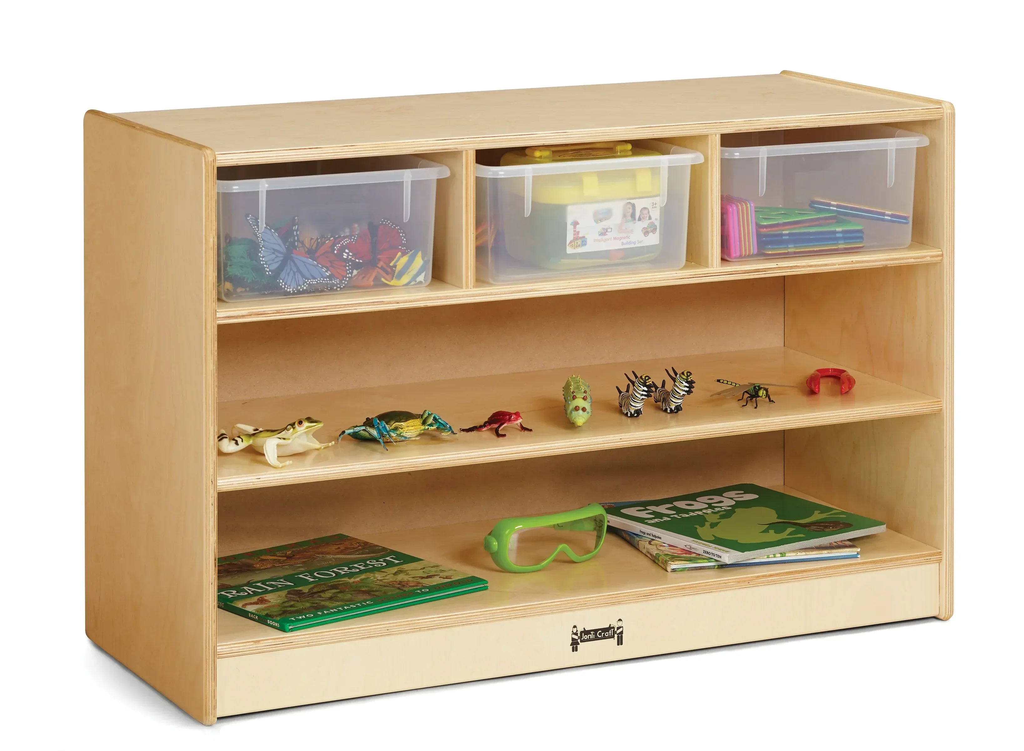 Jonti-Craft® STEM Combo Mobile Storage Unit – with Clear Tubs