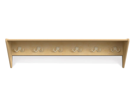 Jonti-Craft® Wall Mount Coat Shelf - 6 Hooks