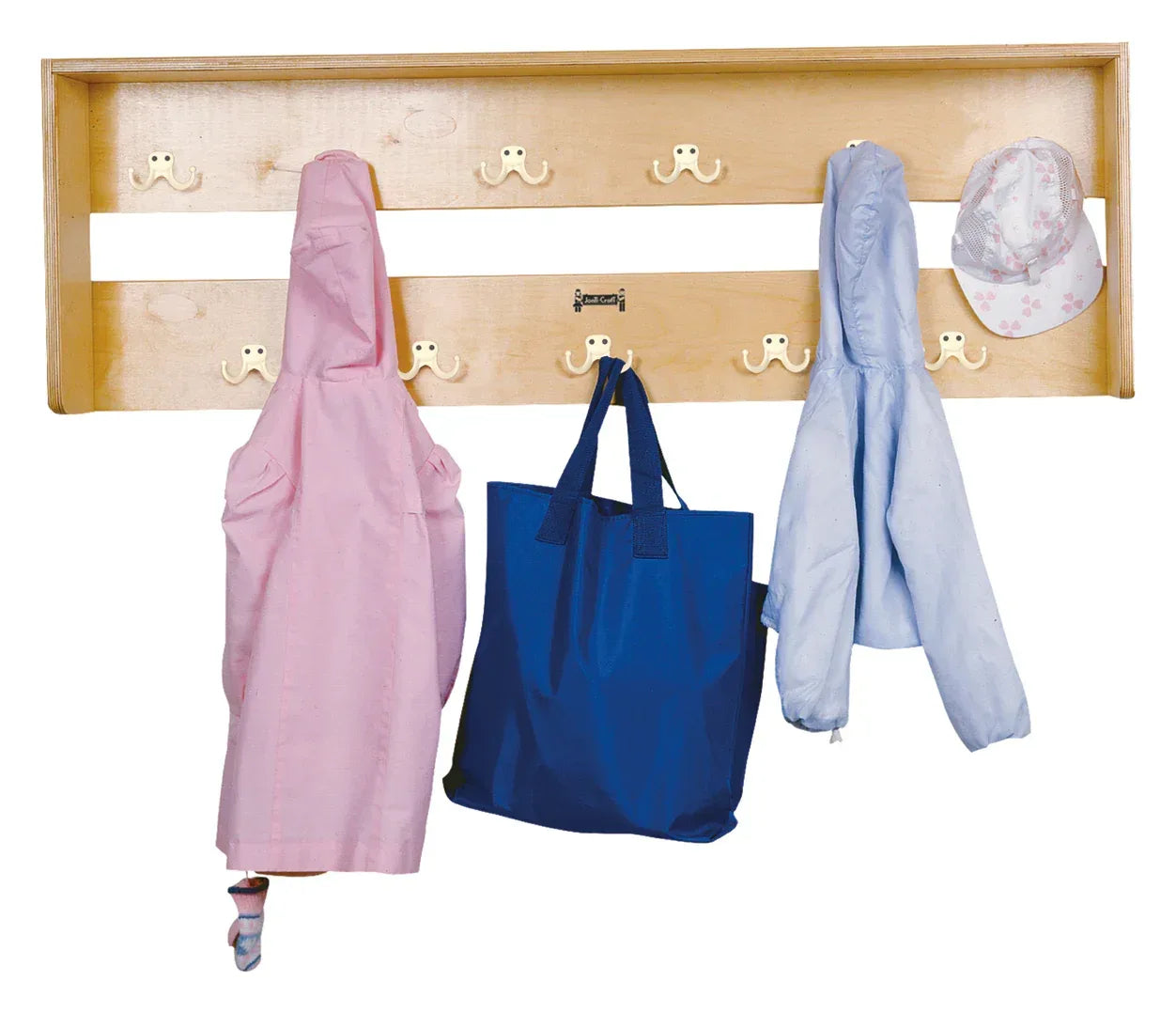 Jonti-Craft® Double Wall Mount Coat Rail