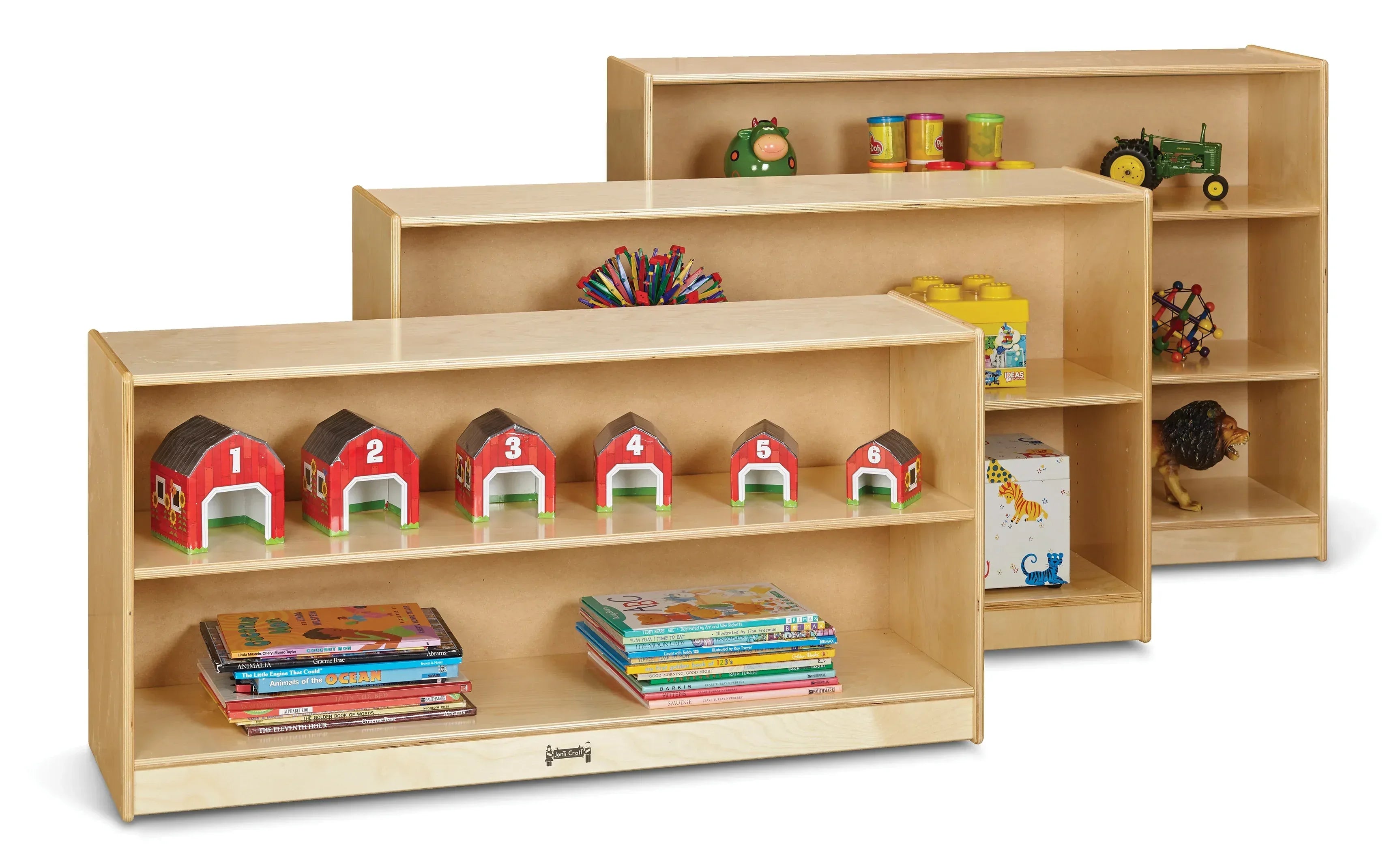 Jonti-Craft® Toddler Adjustable Mobile Straight-Shelf