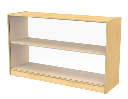 Jonti-Craft® Toddler Adjustable Mobile Straight-Shelf - Magnetic Write-n-Wipe Back