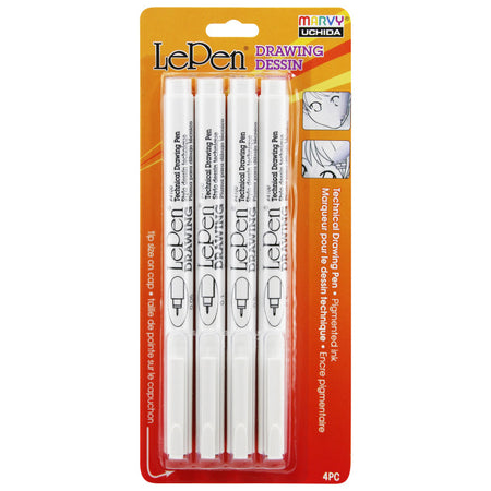 LePen&reg; Drawing Pens, Pack of 4