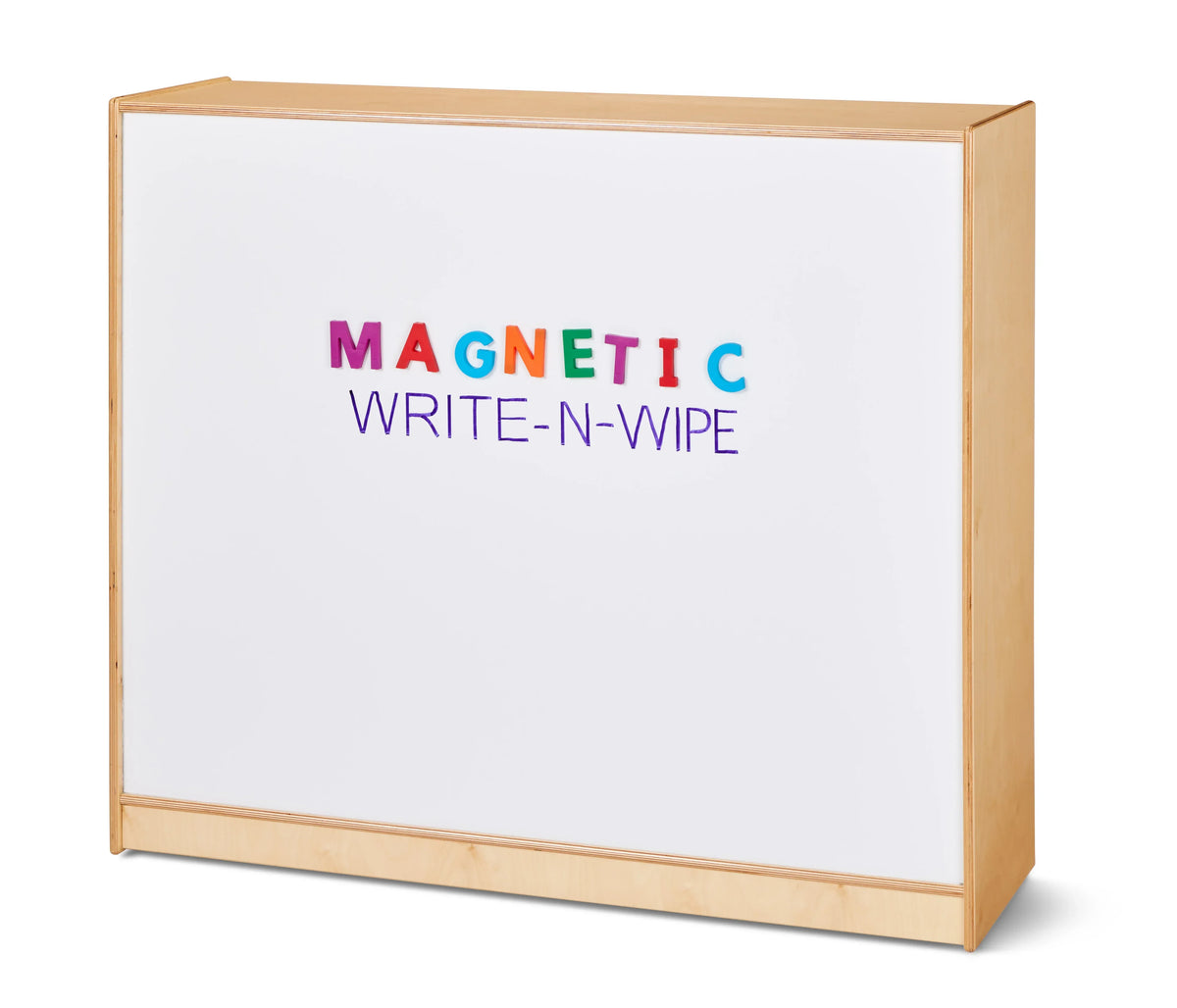 Jonti-Craft® Mega Adjustable Mobile Straight-Shelf - Magnetic Write-n-Wipe Back