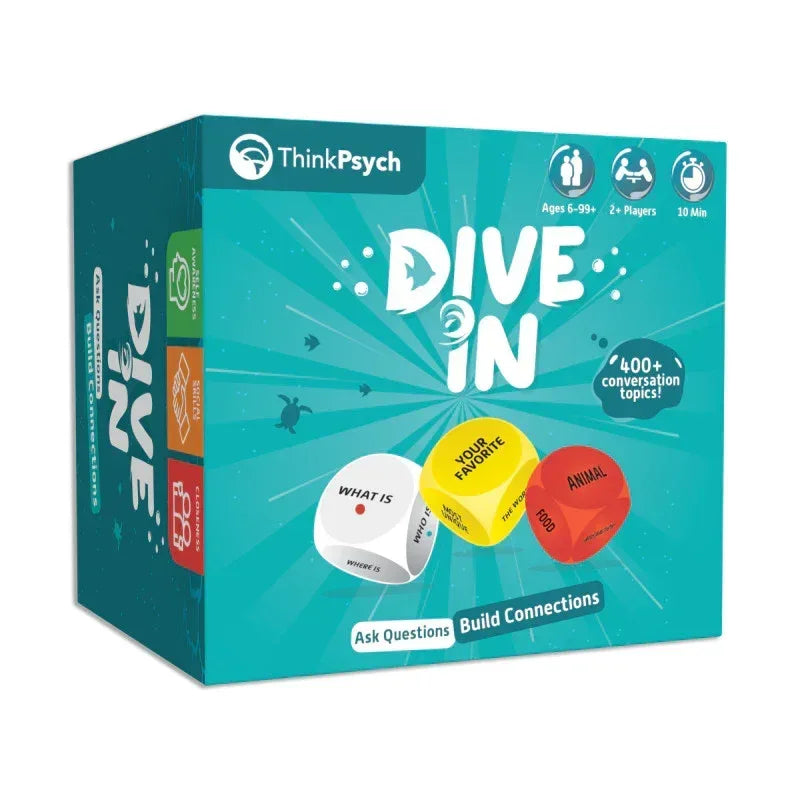 Dive In - SEL Conversation Dice Game with 400+ Topics