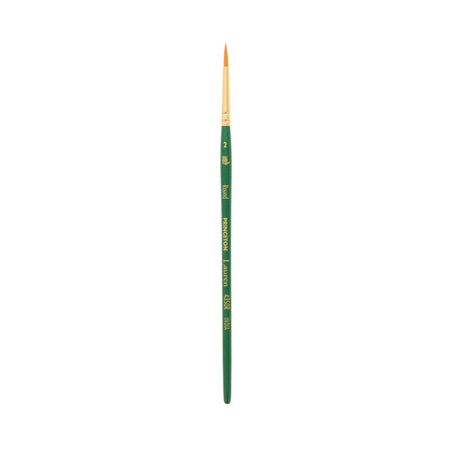 Lauren Round Brush, Synthetic Bristles, Short Handle Watercolor Paintbrush, Evergreen, Size 2, 1 Count