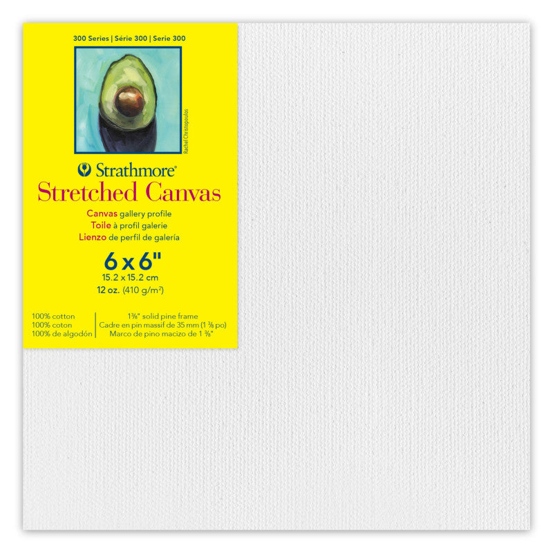 300 Series Gallery Stretched Canvas, 6x6 inch