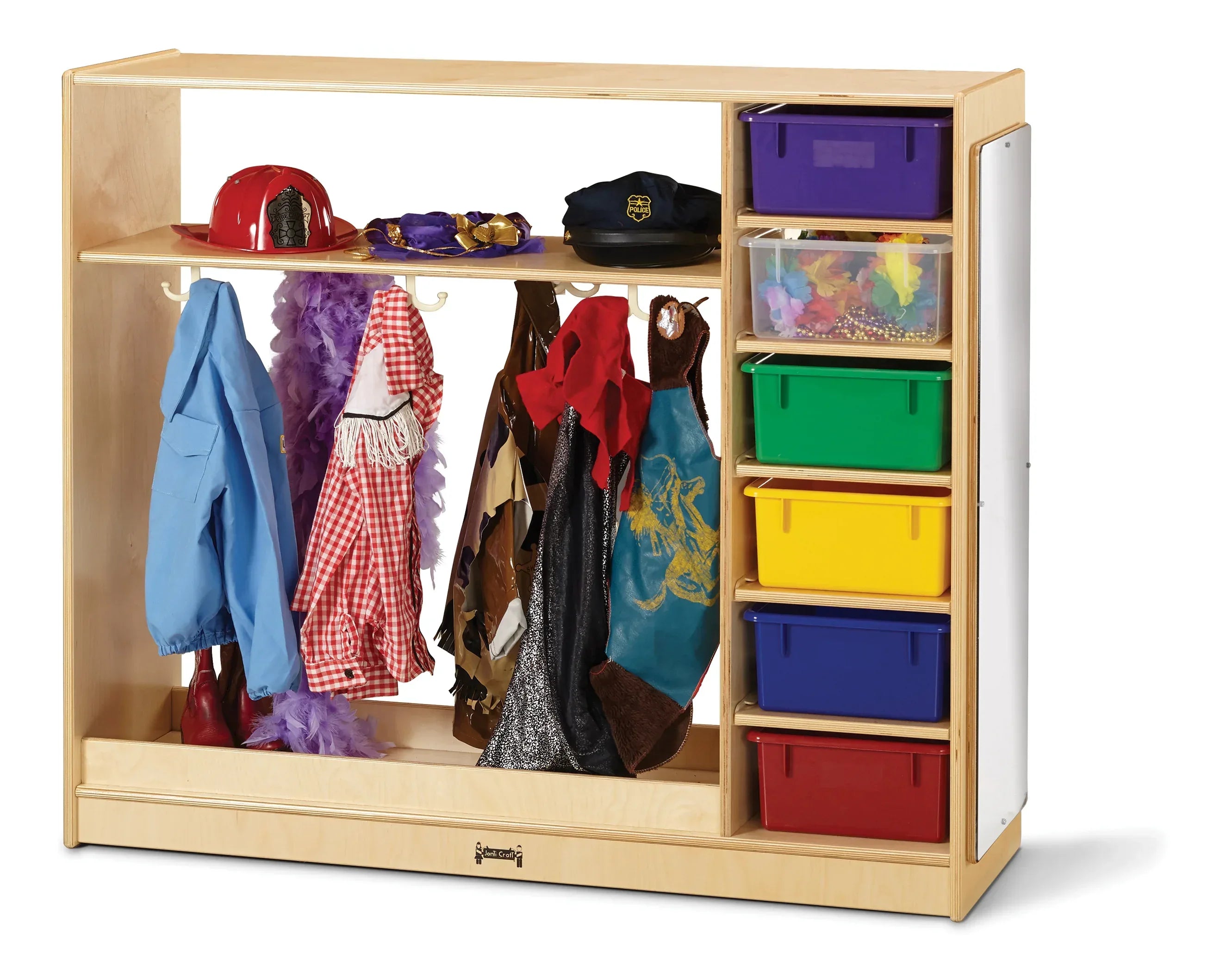 Jonti-Craft® Dress-Up Storage – with Colored Tubs